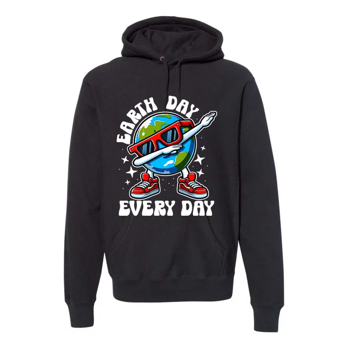 Earth Day 2024 Funny Earth Day Girl Boy Dab Premium Hoodie