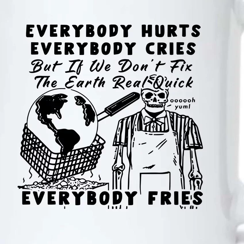 Earth Day 2024 Everybody Hurts Everybody Cries Black Color Changing Mug