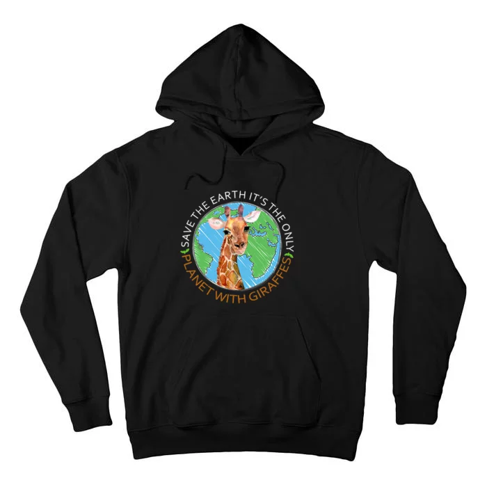 Earth Day 2024 Giraffe Tall Hoodie