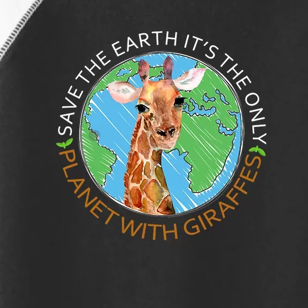 Earth Day 2024 Giraffe Toddler Fine Jersey T-Shirt