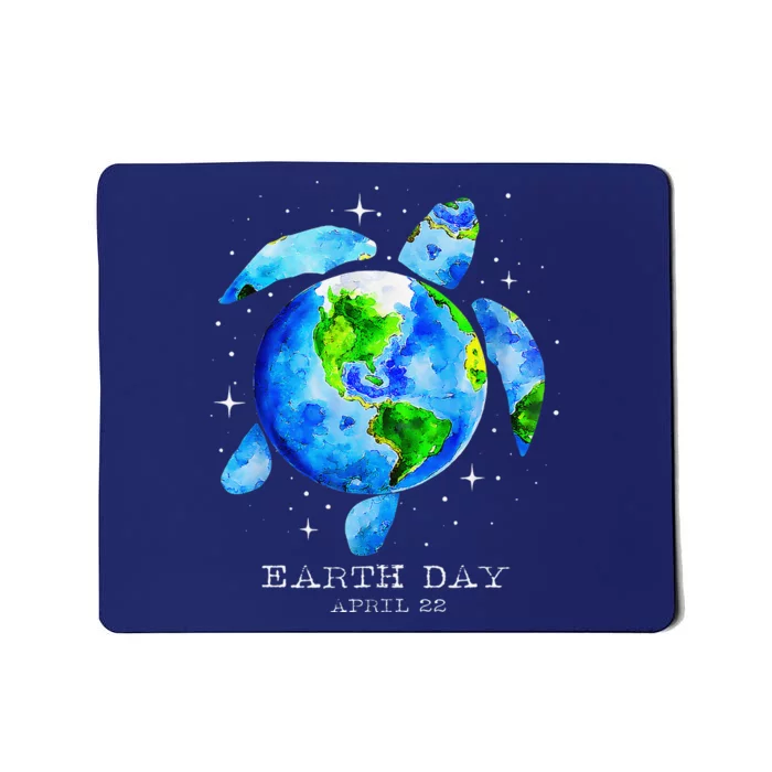 Earth Day 2024 Restore Earth Sea Turtle Art Save The Planet Mousepad