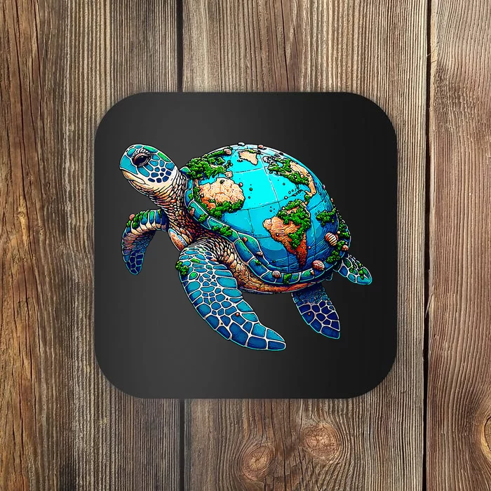 Earth Day 2024 Restore Earth Sea Turtle Art Save The Planet Coaster