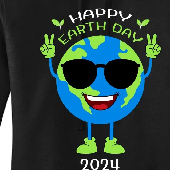 Earth Day 2024 Funny Earth Day Birthday Girl Women's Pullover Hoodie