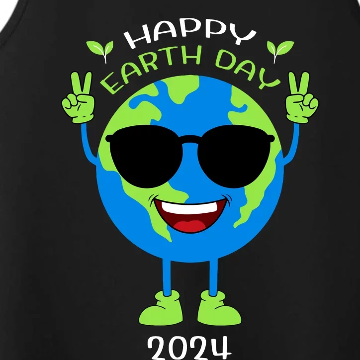 Earth Day 2024 Funny Earth Day Birthday Girl Performance Tank