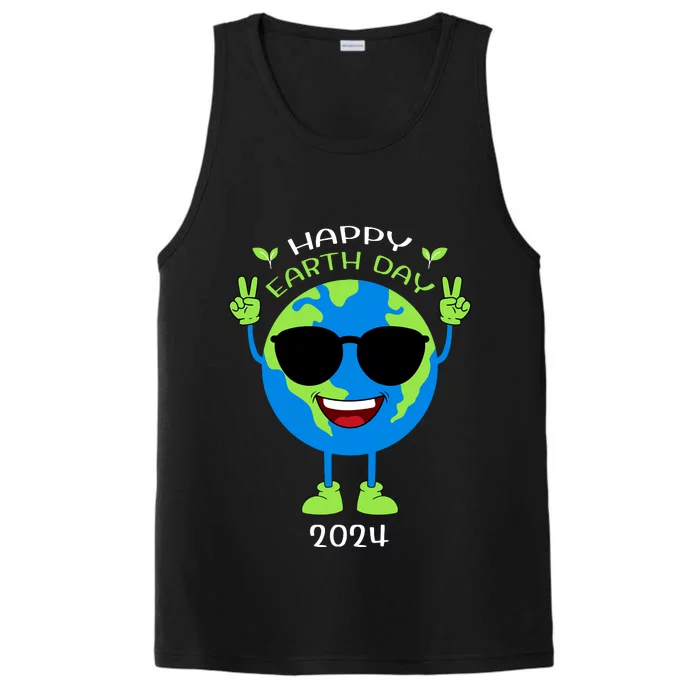 Earth Day 2024 Funny Earth Day Birthday Girl Performance Tank