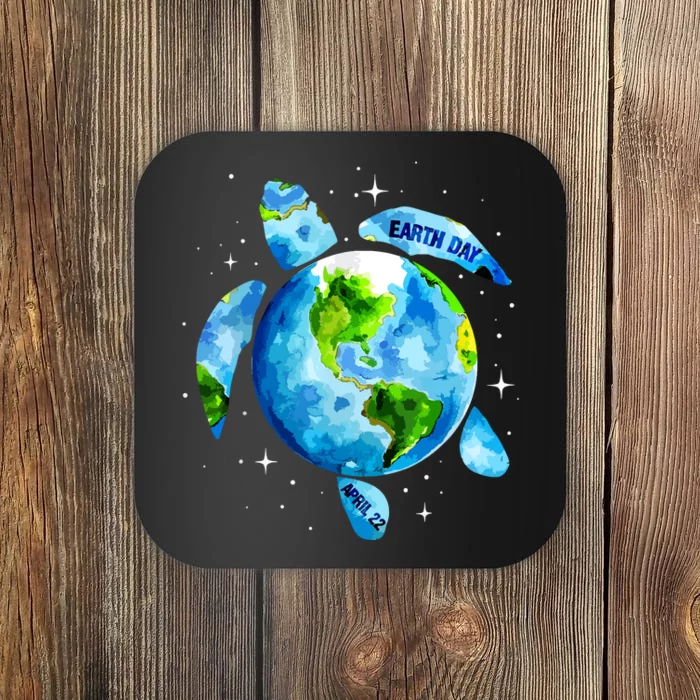 Earth Day 2024 Restore Earth Sea Turtle Art Save The Planet Coaster