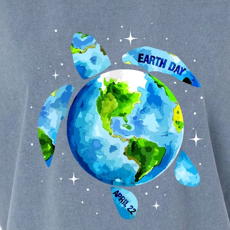 Earth Day 2024 Restore Earth Sea Turtle Art Save The Planet Garment-Dyed Women's Muscle Tee