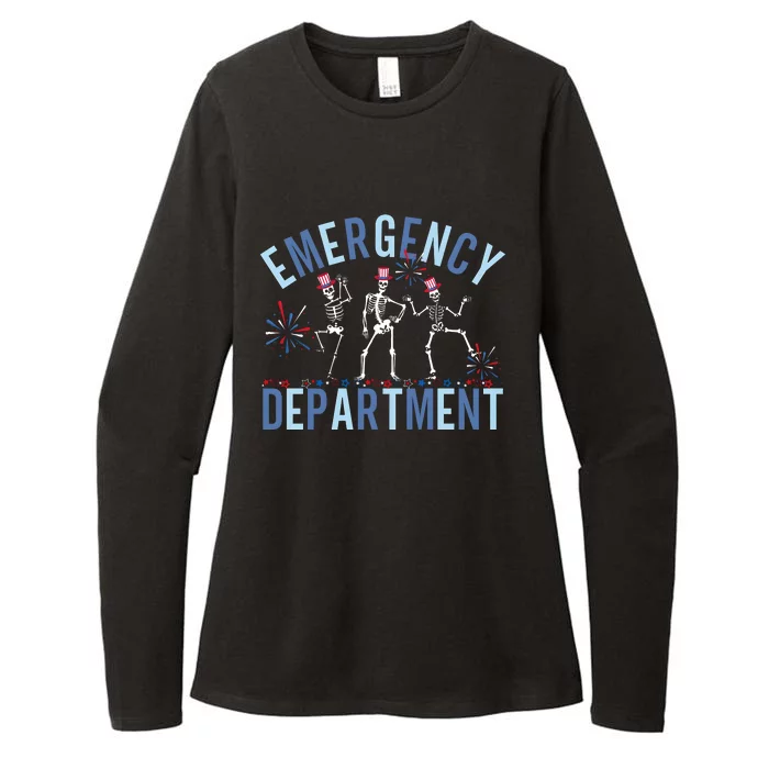 Emergency Department 4th July Er Nurse Womens CVC Long Sleeve Shirt