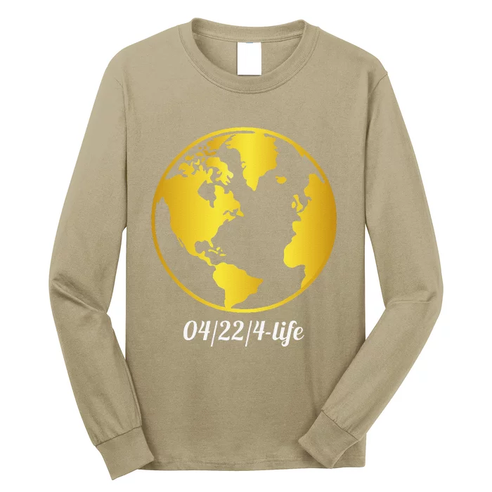 Earth Day 4Life Golden Globe Environmental Gift Long Sleeve Shirt