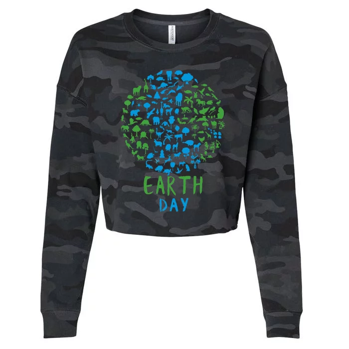 Earth Day 54th Earth Day 2024 Cropped Pullover Crew