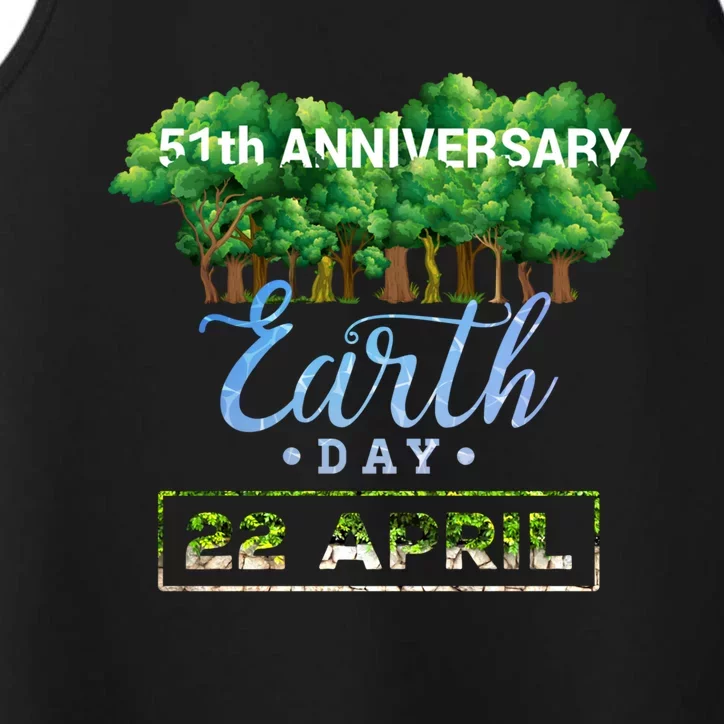 Earth Day 51th Anniversary Gift Keep It Green Gift Save The Planet Great Gift Performance Tank