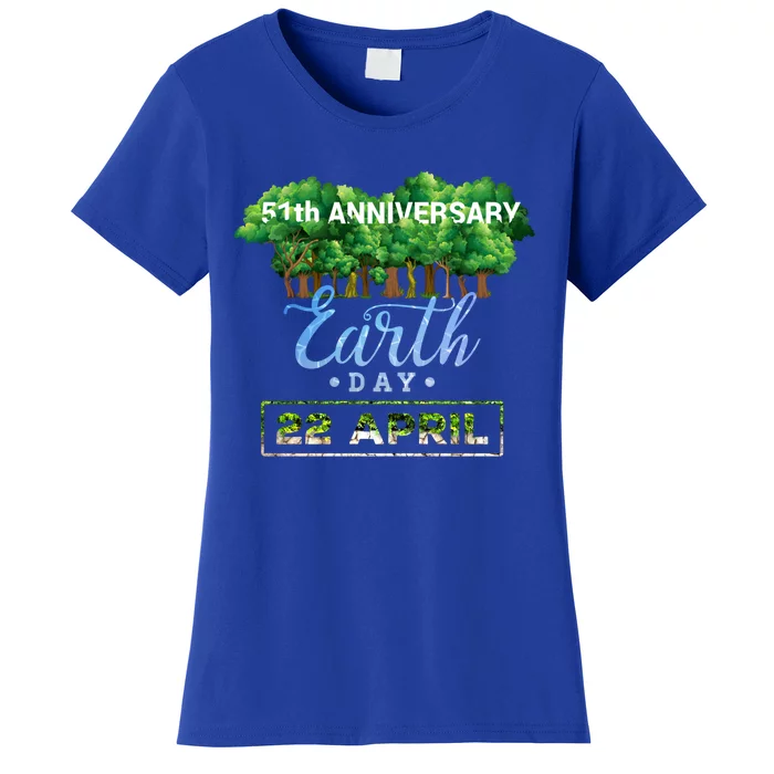 Earth Day 51th Anniversary Gift Keep It Green Gift Save The Planet Great Gift Women's T-Shirt