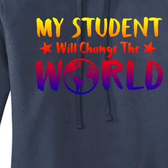 Earth Day 51th Anniversary Student Change World Teacher Gift Women's Pullover Hoodie