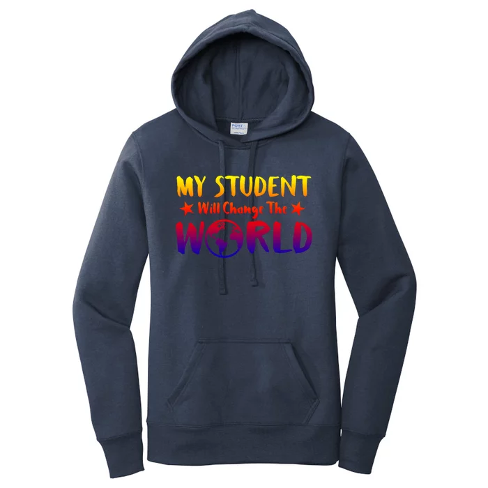 Earth Day 51th Anniversary Student Change World Teacher Gift Women's Pullover Hoodie