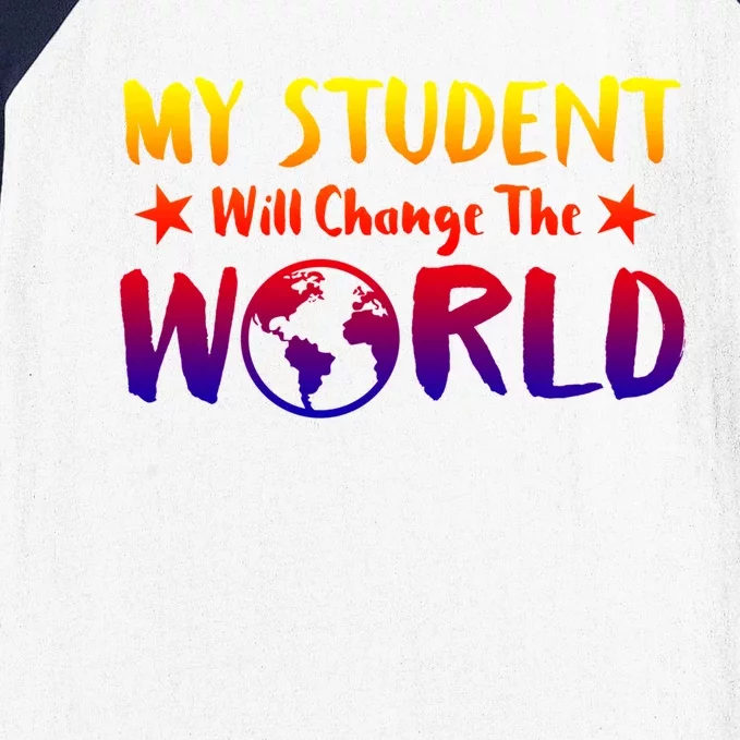 Earth Day 51th Anniversary Student Change World Teacher Gift Baseball Sleeve Shirt