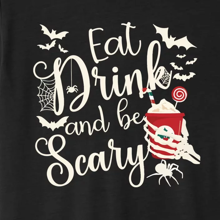 Eat Drink And Be Scary Christmas Holiday Goth Christmas ChromaSoft Performance T-Shirt