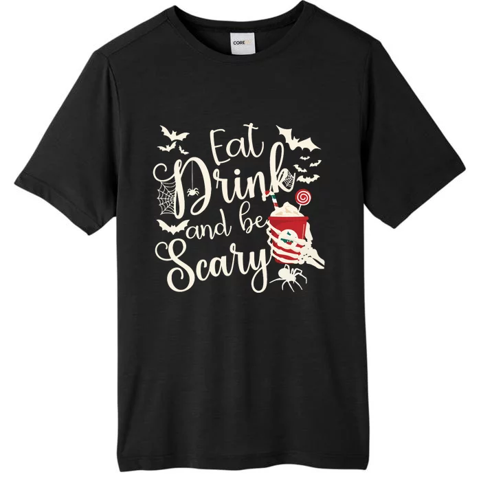 Eat Drink And Be Scary Christmas Holiday Goth Christmas ChromaSoft Performance T-Shirt