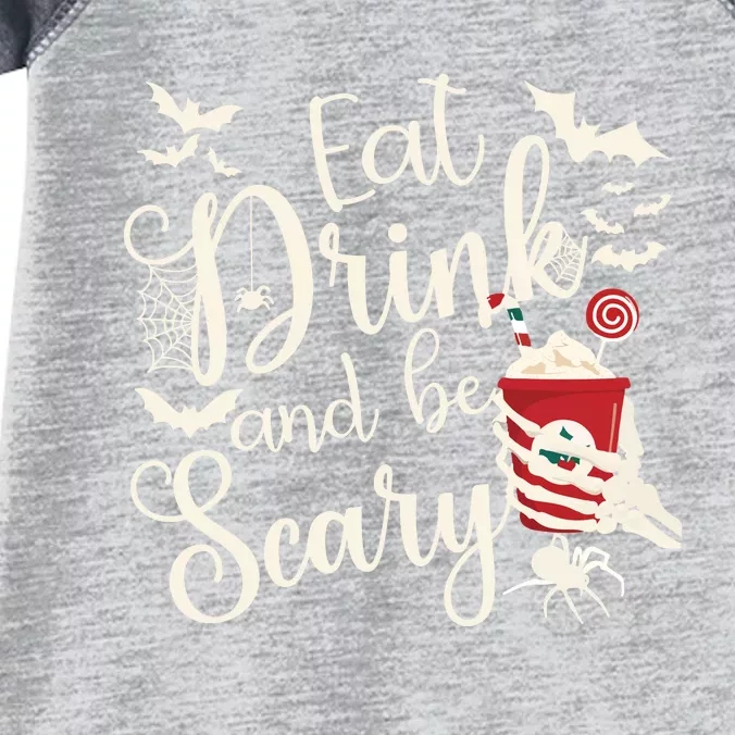 Eat Drink And Be Scary Christmas Holiday Goth Christmas Infant Baby Jersey Bodysuit