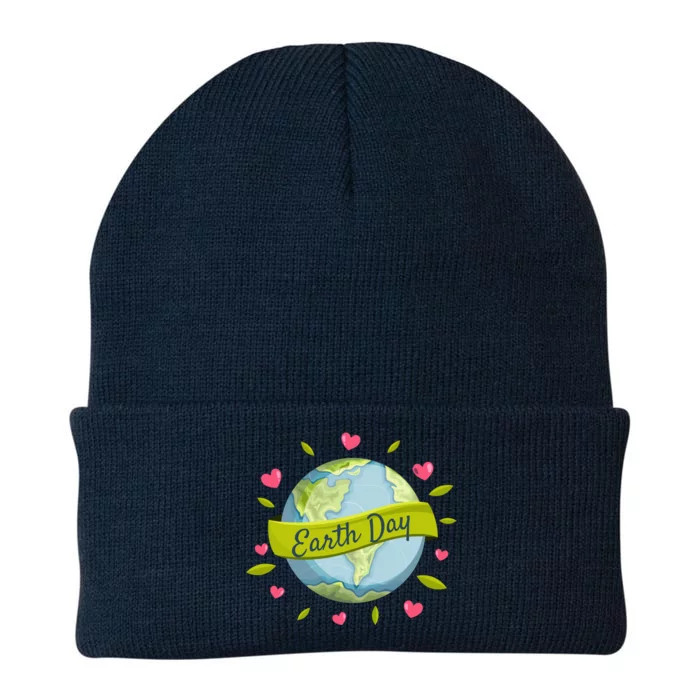 Earth Day Awareness Cute Heart Knit Cap Winter Beanie