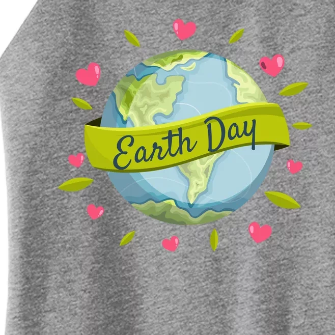 Earth Day Awareness Cute Heart Women’s Perfect Tri Rocker Tank