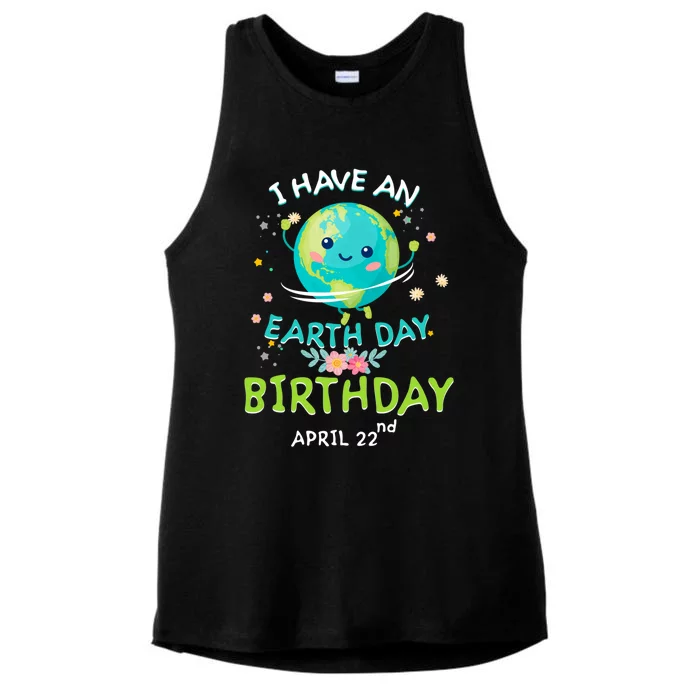 Earth Day April 22nd Green Birthday Gift Ladies Tri-Blend Wicking Tank