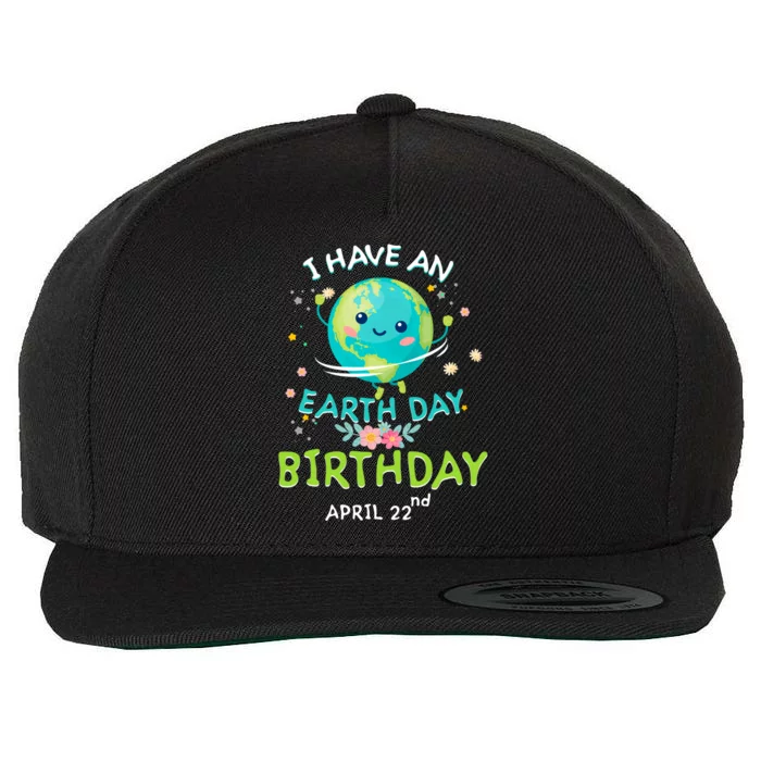 Earth Day April 22nd Green Birthday Gift Wool Snapback Cap