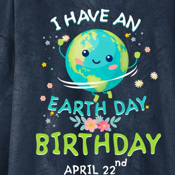 Earth Day April 22nd Green Birthday Gift Hooded Wearable Blanket