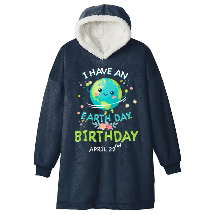 Earth Day April 22nd Green Birthday Gift Hooded Wearable Blanket