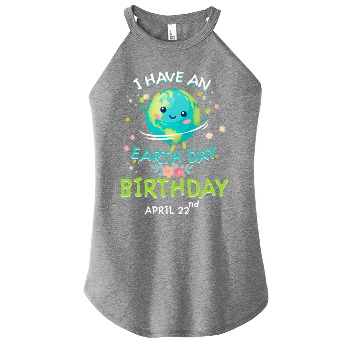 Earth Day April 22nd Green Birthday Gift Women’s Perfect Tri Rocker Tank