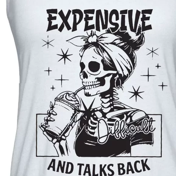 Expensive Difficult And Talks Back Ladies Essential Flowy Tank