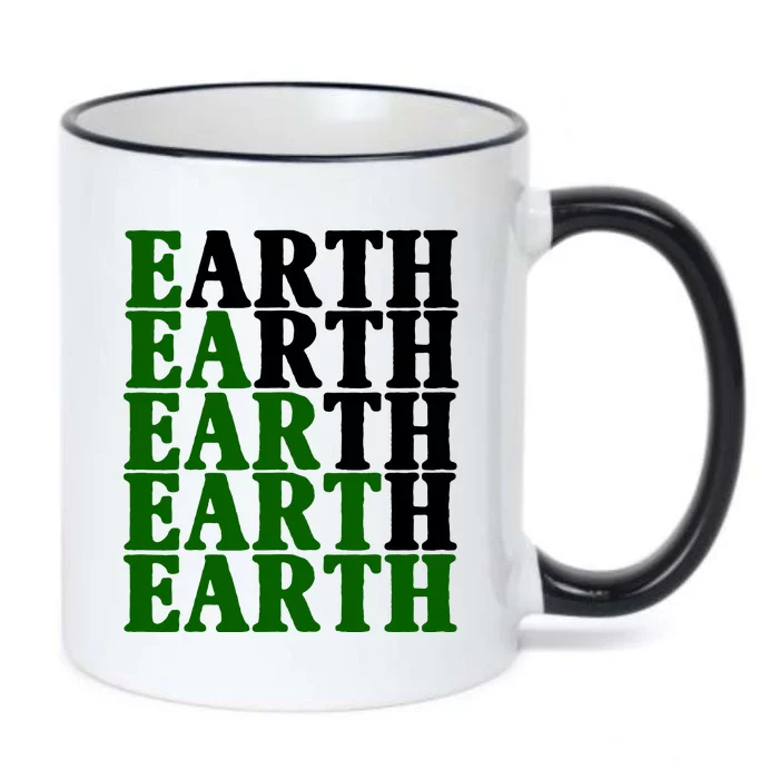 Earth Day Awareness Black Color Changing Mug