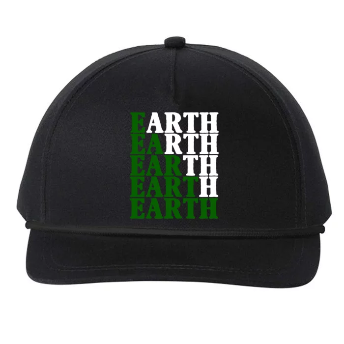 Earth Day Awareness Snapback Five-Panel Rope Hat