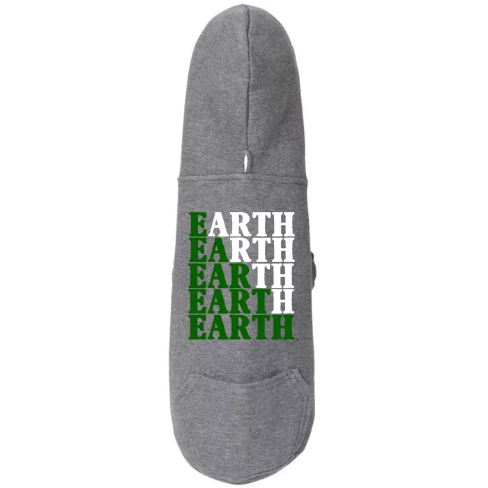 Earth Day Awareness Doggie 3-End Fleece Hoodie