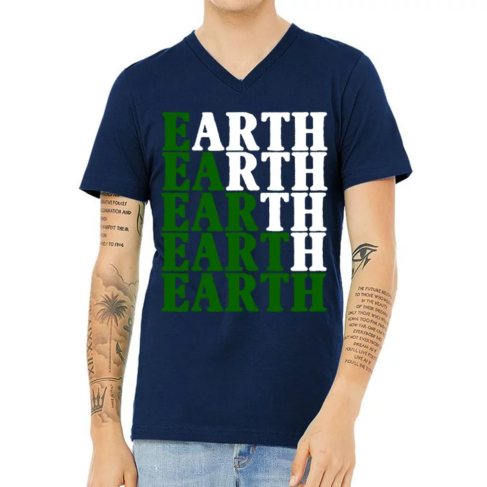 Earth Day Awareness V-Neck T-Shirt