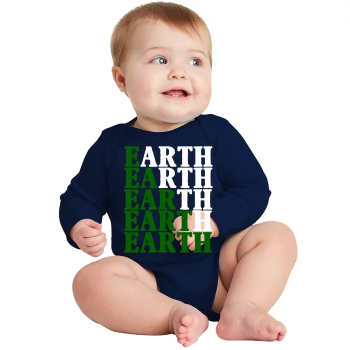 Earth Day Awareness Baby Long Sleeve Bodysuit