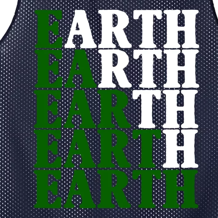 Earth Day Awareness Mesh Reversible Basketball Jersey Tank