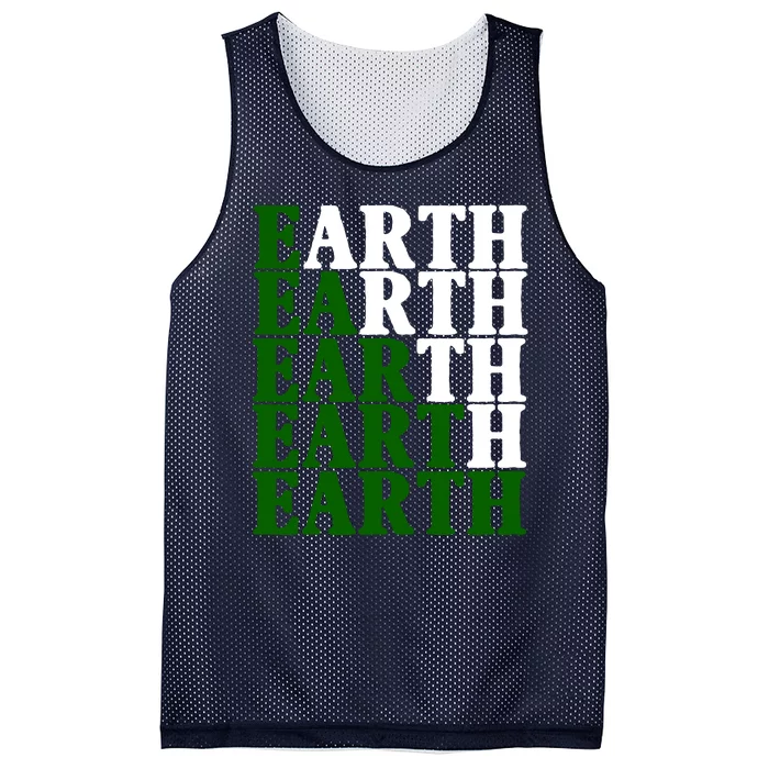 Earth Day Awareness Mesh Reversible Basketball Jersey Tank