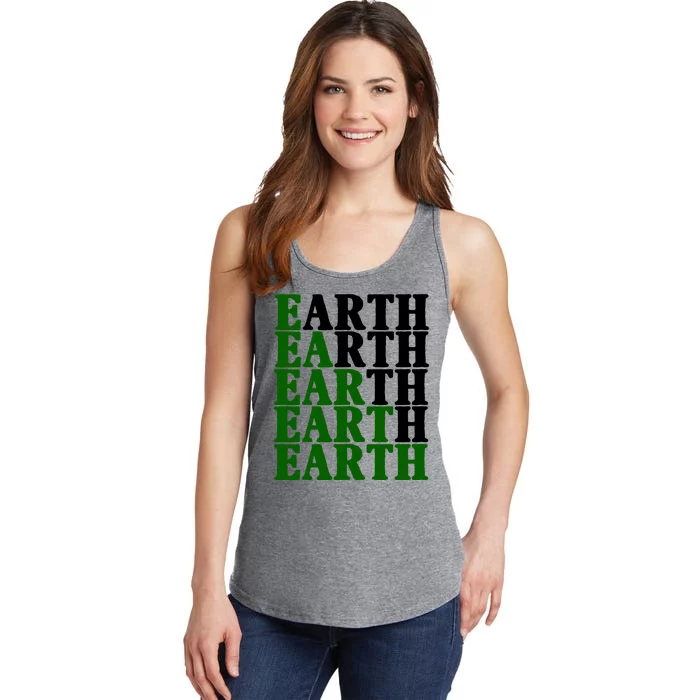 Earth Day Awareness Ladies Essential Tank