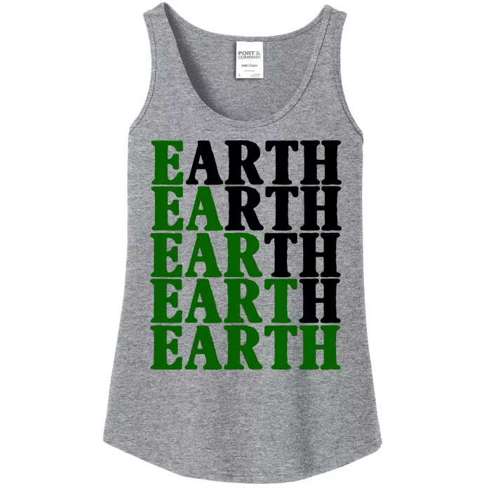 Earth Day Awareness Ladies Essential Tank