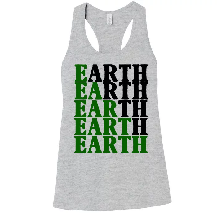 Earth Day Awareness Women's Racerback Tank