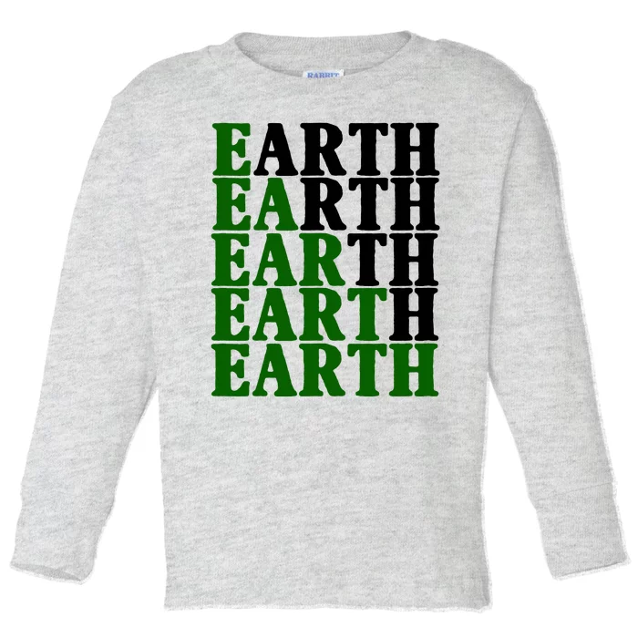 Earth Day Awareness Toddler Long Sleeve Shirt