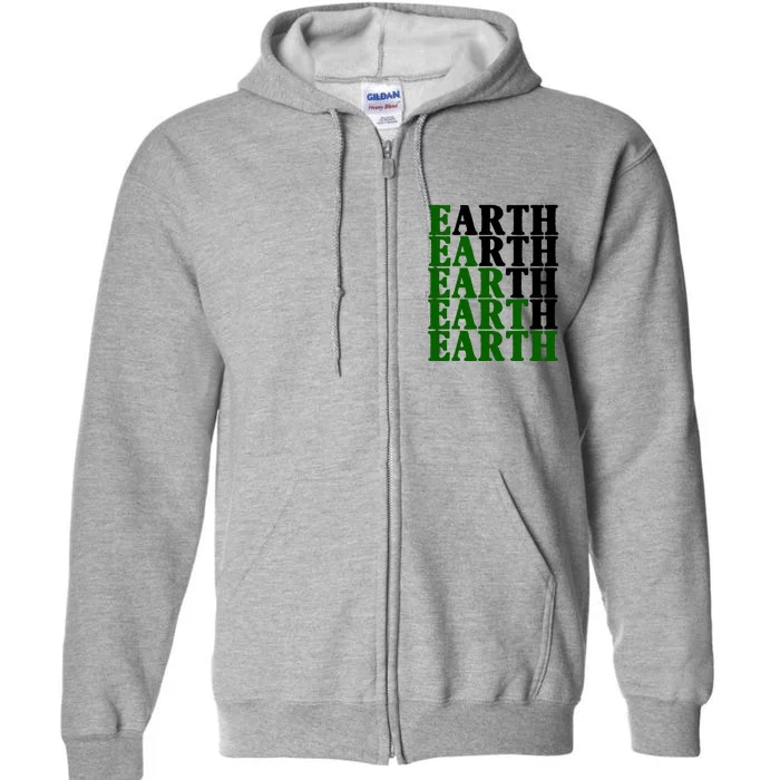 Earth Day Awareness Full Zip Hoodie