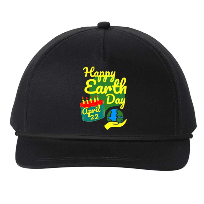 Earth Day April 22 Save Our Planet Gift Snapback Five-Panel Rope Hat