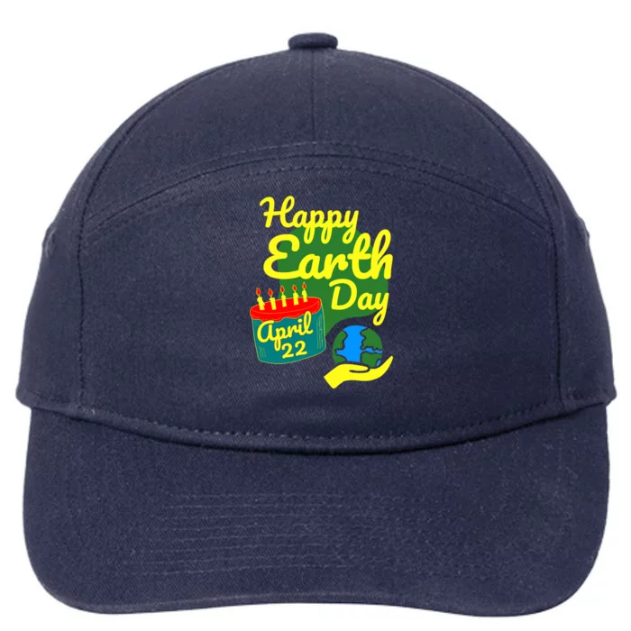 Earth Day April 22 Save Our Planet Gift 7-Panel Snapback Hat