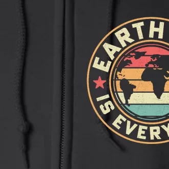 Earth Day Awareness 2024 Full Zip Hoodie