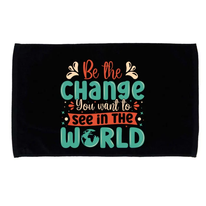 Earth Day Awareness 2024 Microfiber Hand Towel