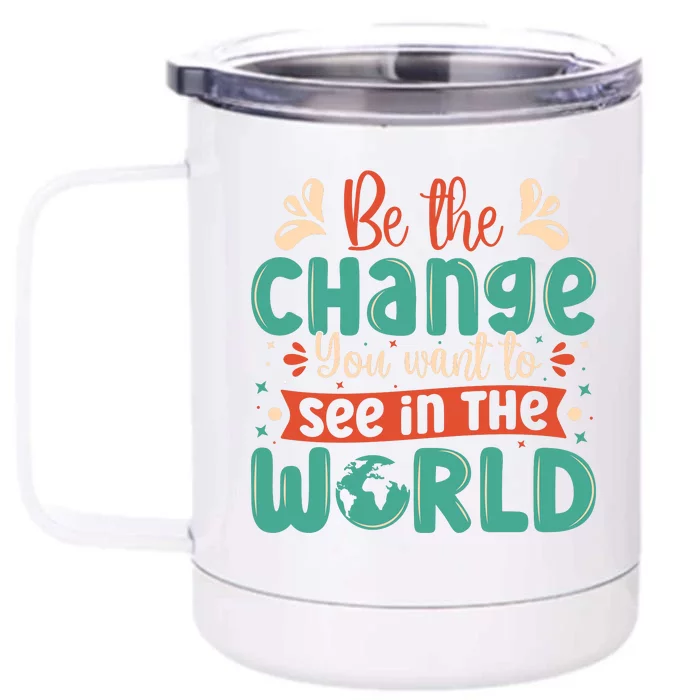 Earth Day Awareness 2024 Front & Back 12oz Stainless Steel Tumbler Cup