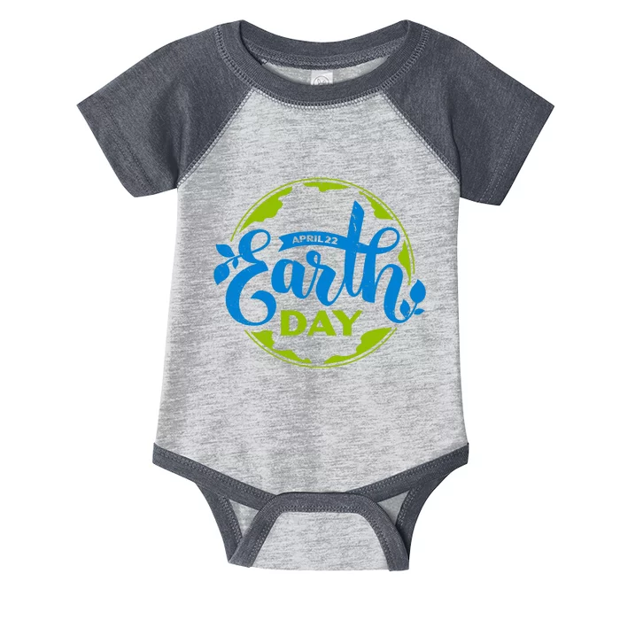 Earth Day April 22nd Awareness Infant Baby Jersey Bodysuit