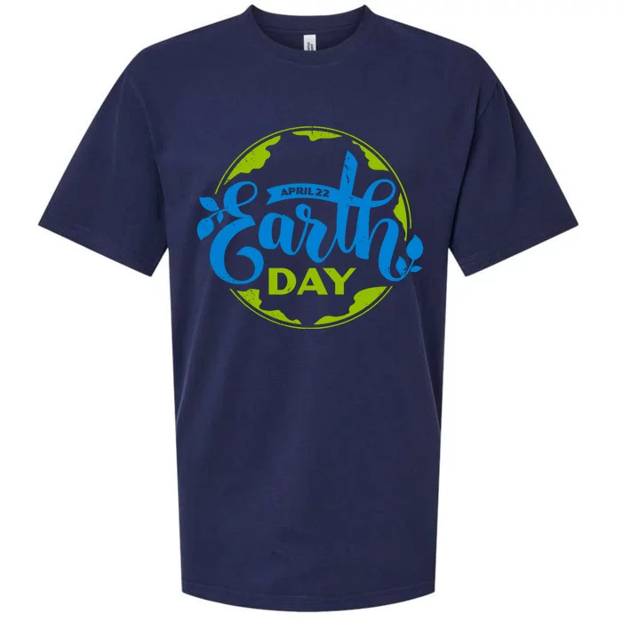 Earth Day April 22nd Awareness Sueded Cloud Jersey T-Shirt