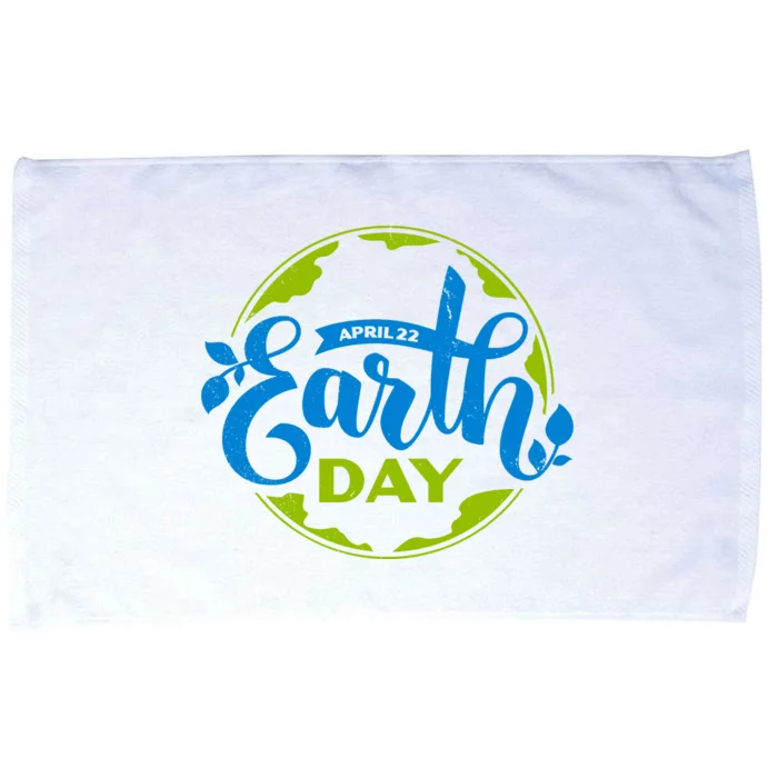 Earth Day April 22nd Awareness Microfiber Hand Towel